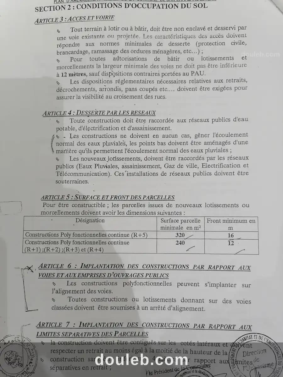 Une villa à usage commercial de 1024 m2 à Nabeul