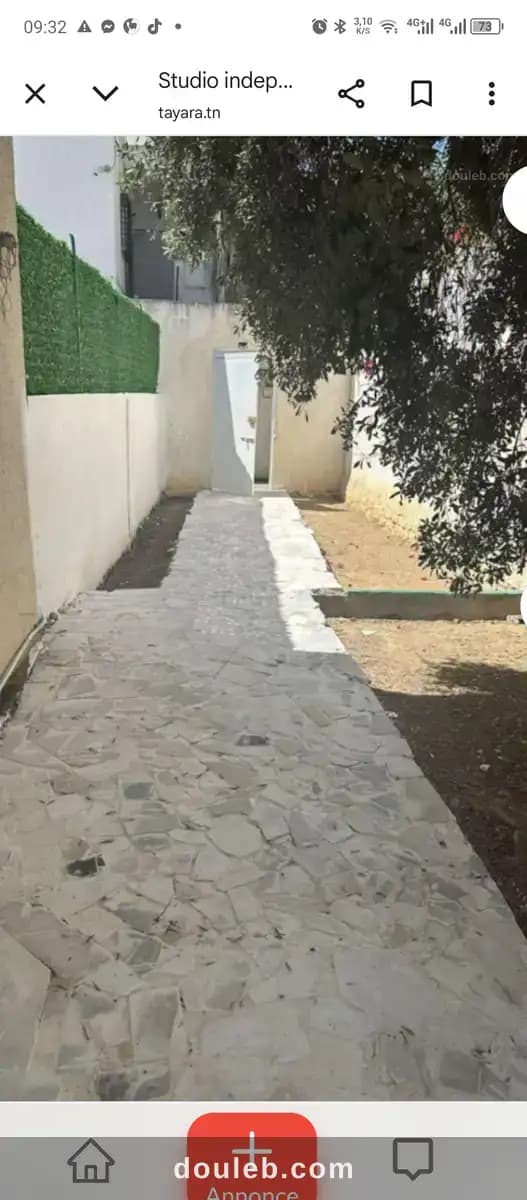Studio ezzahra ville rdc à Ben Arous