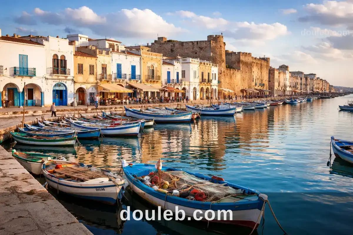Un immeuble sur le vieux port de bizerte - Miniature 2