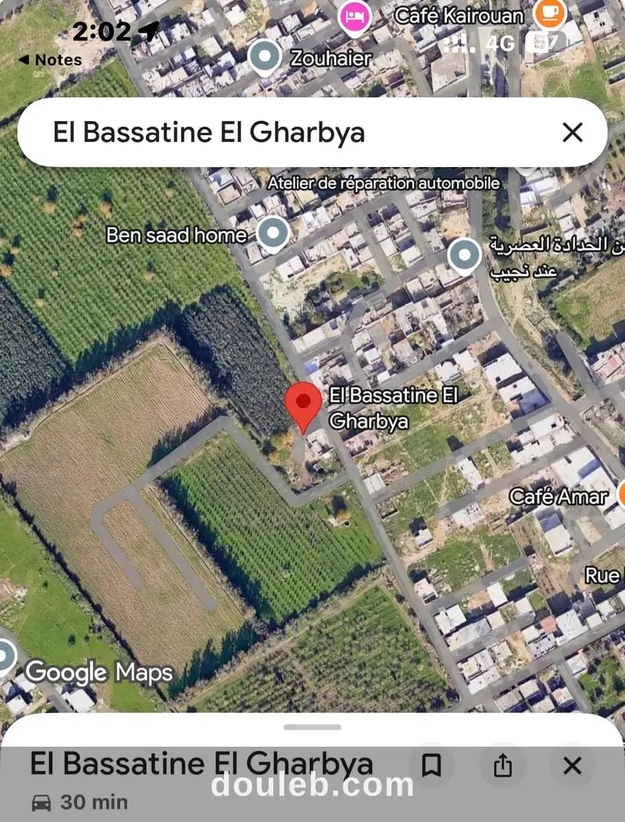 Terrain boumhel gharbia al khlij à Ben Arous
