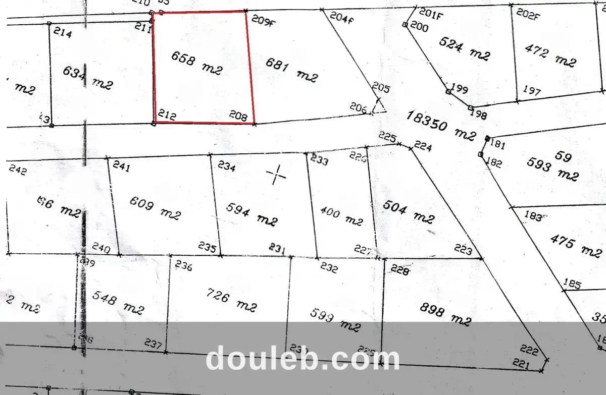 Lot 658m avec autorisation de bâtir à chatt mariem à Sousse