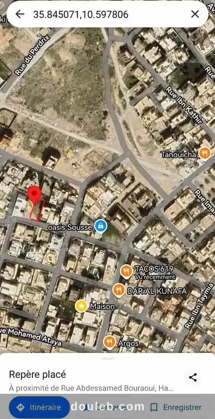 Offre de terrain approuvé 363m khzema ouest à Sousse