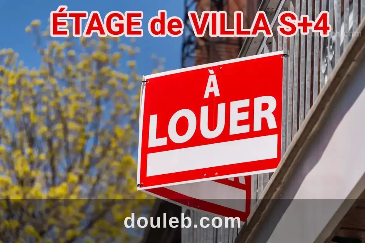 Menzah 7 spacieux étage villa s4 bien situé à Ariana