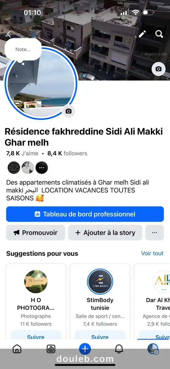 S plus un a la plage de sidi ali makki à Bizerte