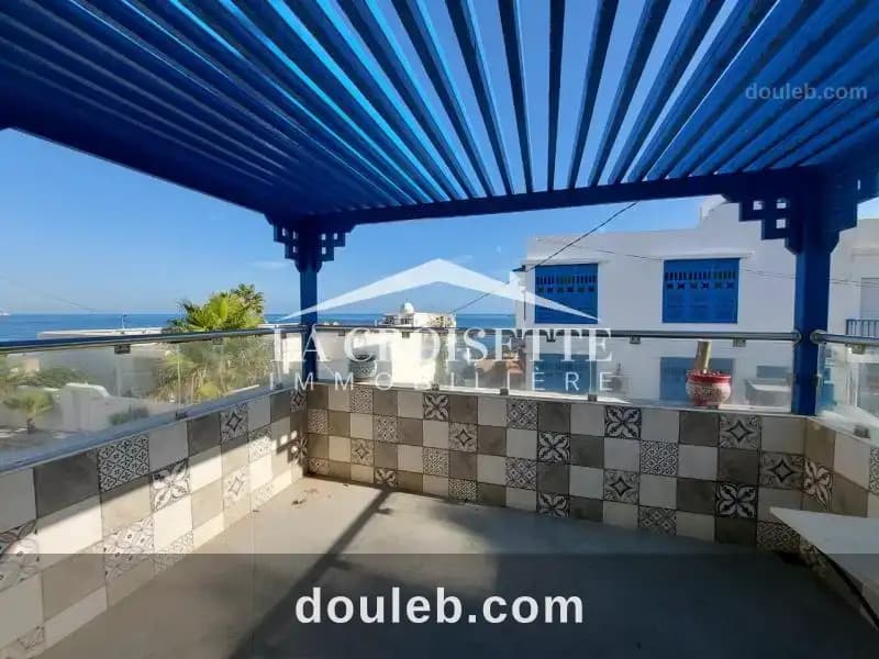 Appartement s 2 meublé vue mer à la marsa à Tunis