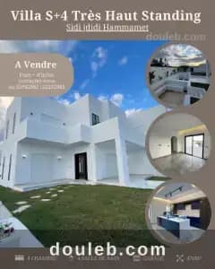 A villa s4 avec piscine sidi ref1303a à Nabeul