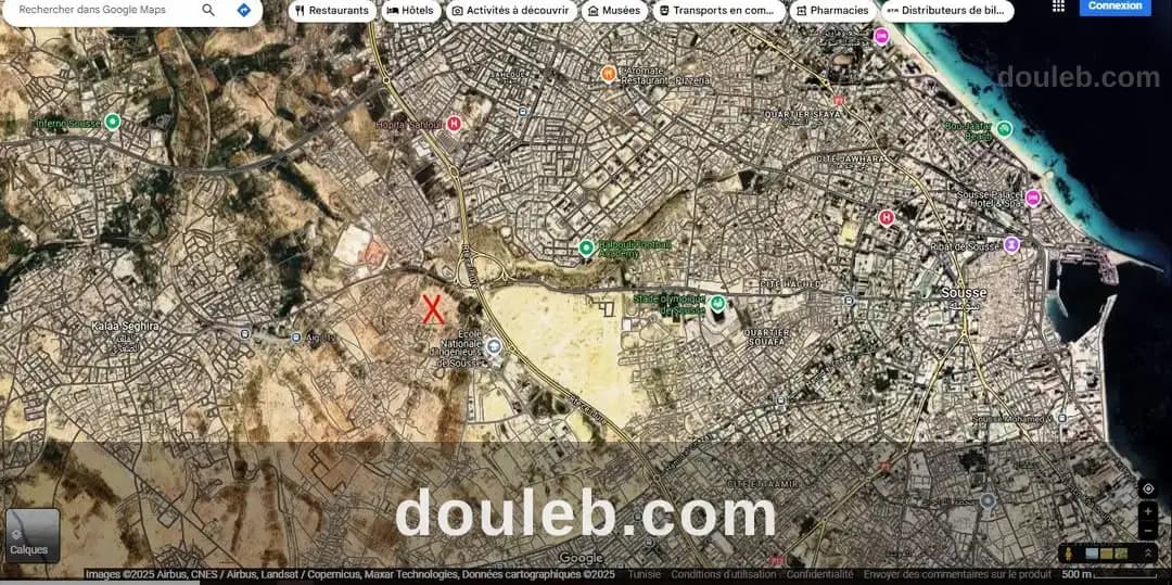 Terrain d'investissement 3455m à kalâa seghira à Sousse