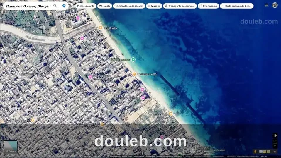 Terrain 397m deux façades à hammem sousse bhayer à Sousse