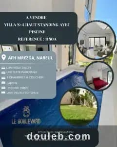 A villa s4 avec piscine afh ref1180a à Nabeul