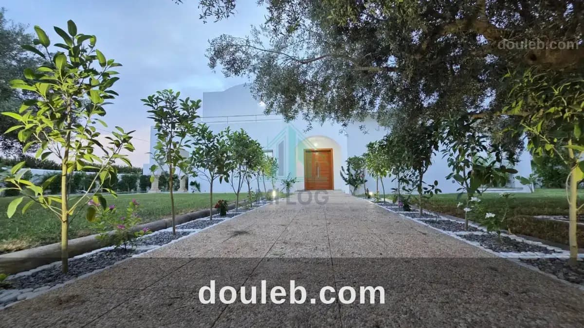 Villa arabesque avec piscine à el menchar hammamet à Nabeul