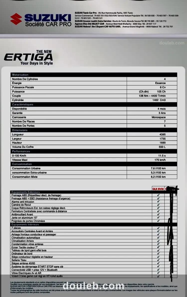 Suzuki ertiga 7 places - Miniature 5