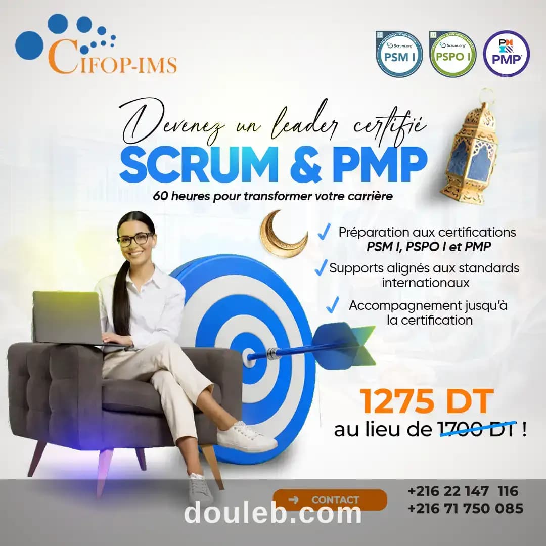 Pack scrum pmp à Tunis