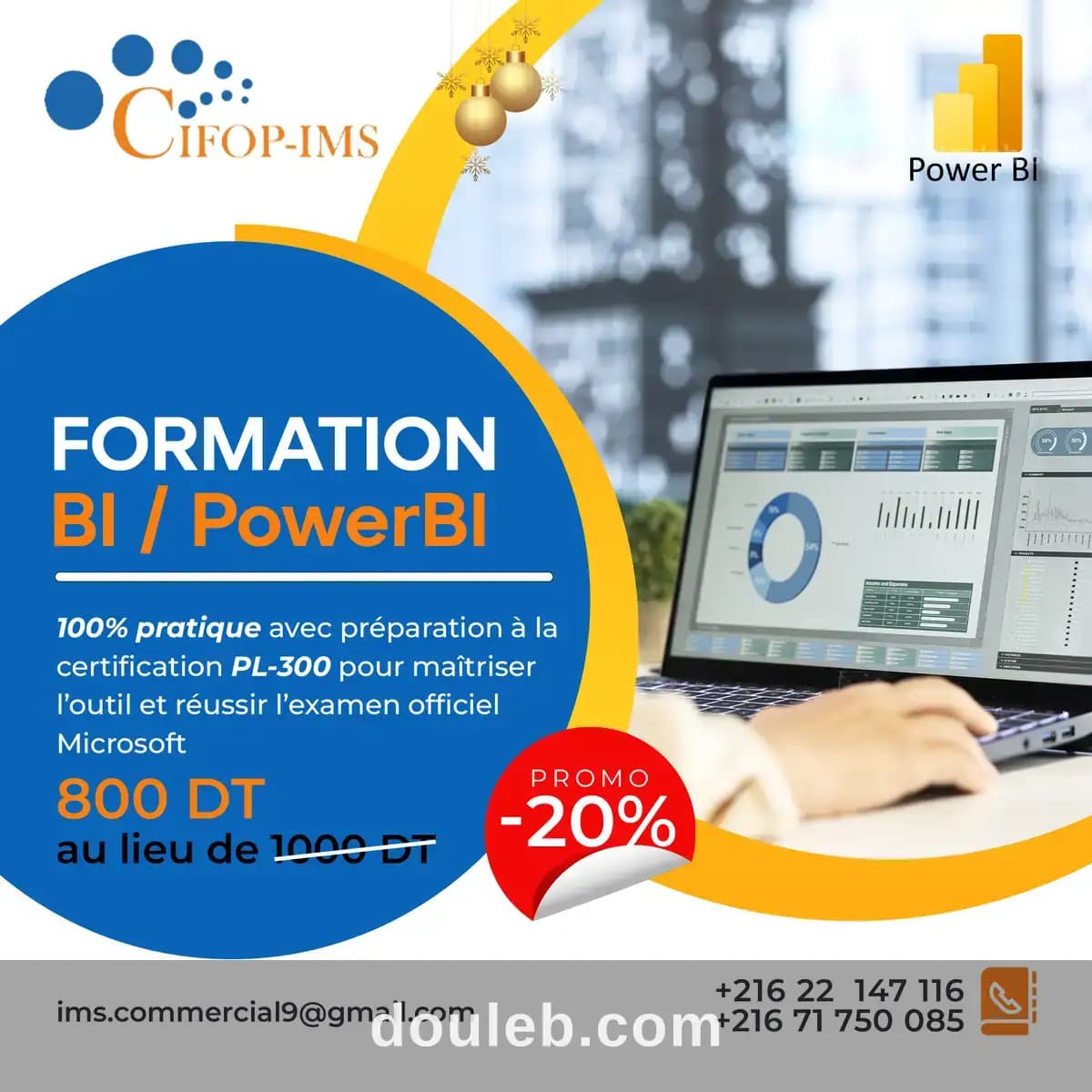 Formation bi et power bi à Tunis