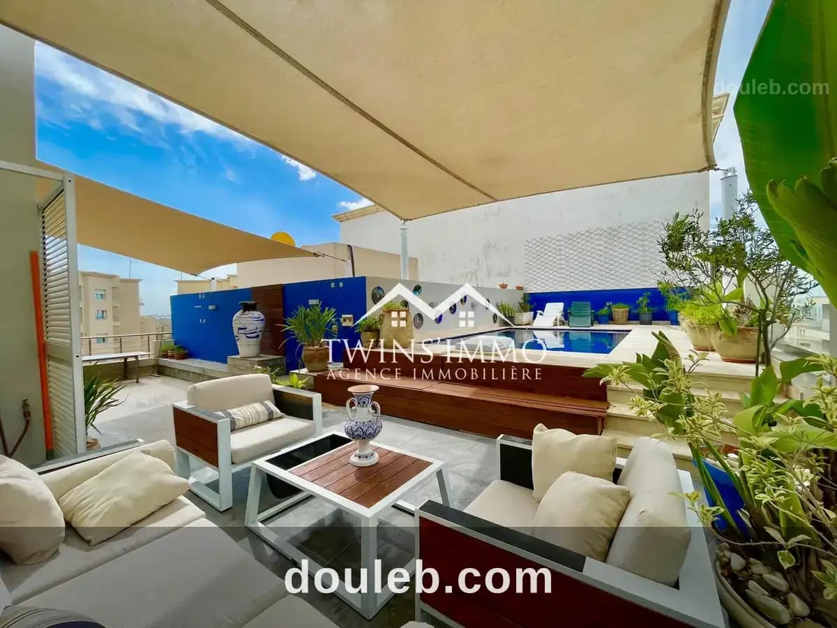 Penthouse s3 meublé aux berges du lac 2 à Tunis
