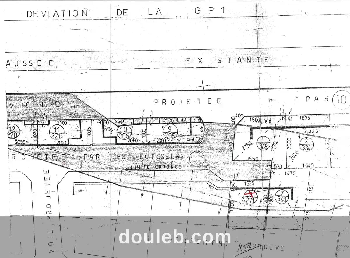 Lot approuvé 271m pas loin lycée hammam sousse 2 à Sousse