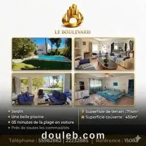 A villa s6 avec piscine ref1508a à Nabeul