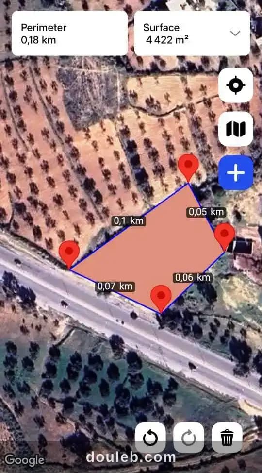 Lot 4500m prés mall of sousse vers sidi bouali à Sousse