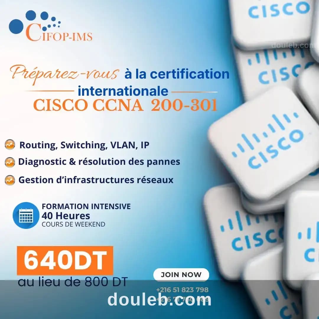 Formation cisco ccna à Tunis