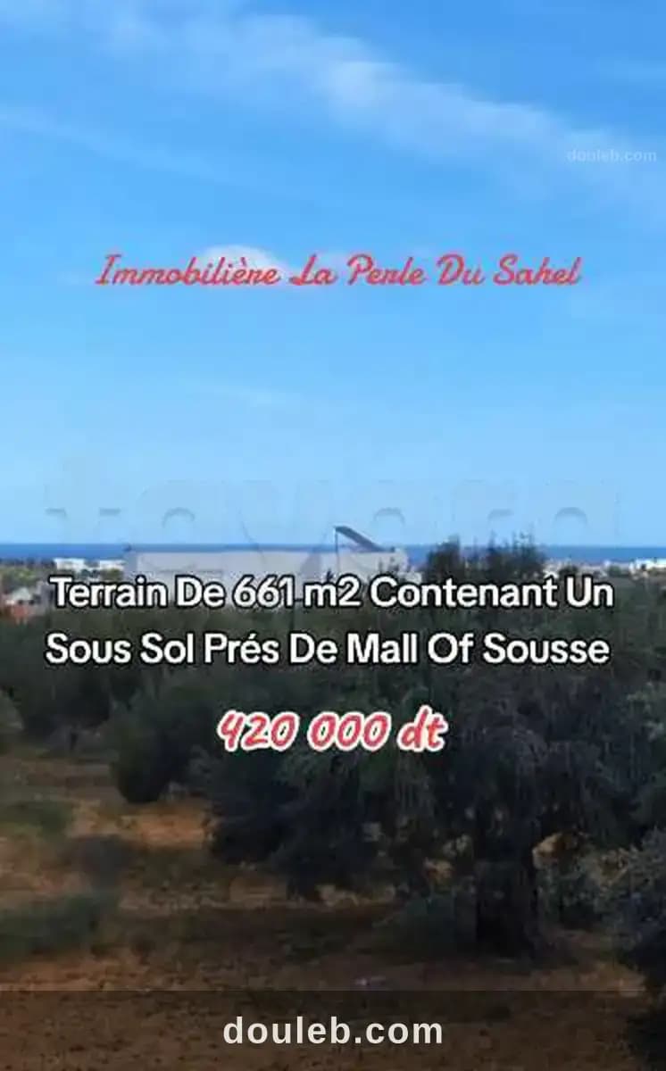 Terrain sous sol à Sousse