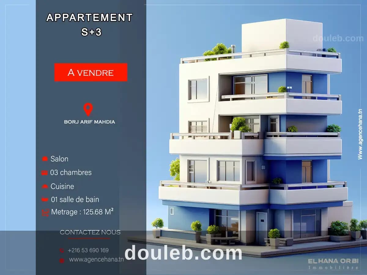 Des appartements s3 à mahdia à Mahdia