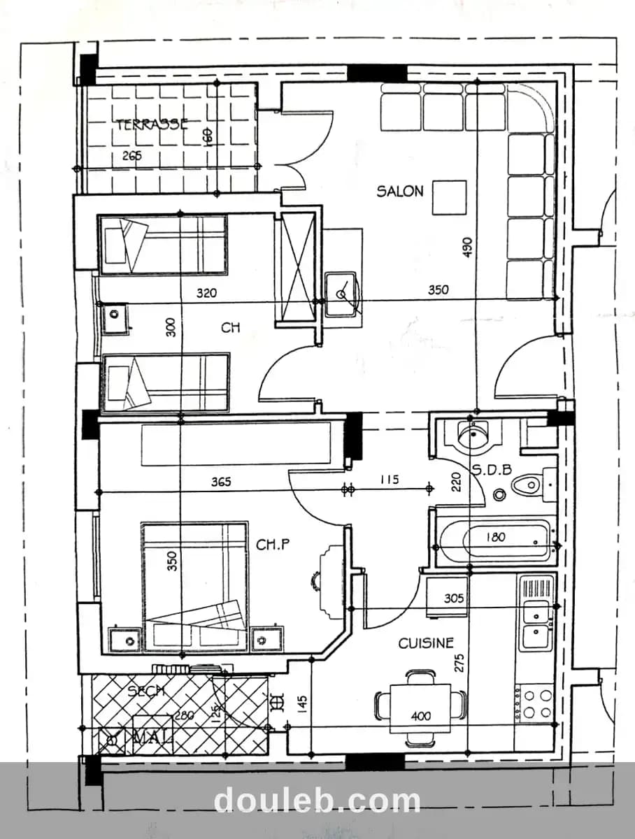 Bel appartement s2 à la nouvelle medina3 à Ben Arous