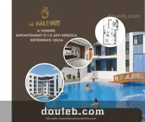 A appartement s1 58m afh ref1263a à Nabeul